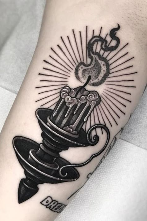 Candle Light Tattoo, Lantern Tattoo Ideas, Candle Tattoo Design, Lamp Tattoo, Lantern Tattoo, Castle Tattoo, Card Tattoo Designs, Candle Tattoo, Samurai Tattoo Design