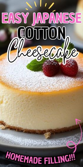 If you’ve been dreaming of a cheesecake that’s as light as a cloud and as delicious as it is fluffy, you’re in for a treat. This Easy Japanese Cotton Cheesecake… Japanese Cotton Cheesecake Recipe, Japanese Fluffy Cheesecake, Fluffy Cheesecake Recipe, Fluffy Japanese Cheesecake, Japanese Cheesecake Recipe, Jiggly Cheesecake, Cream Cheese Spread Recipes, Japanese Cotton Cheesecake, Sweet Deserts