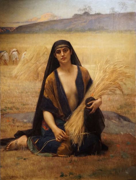 Ruth gleaning in the fields of Boaz, 1886 - by Alexandre Cabanel (1823 - 1889), French Alexandre Cabanel, John William Godward, Academic Art, Edouard Manet, Classical Art, Rembrandt, Art Movement, Impressionism, Classic Art