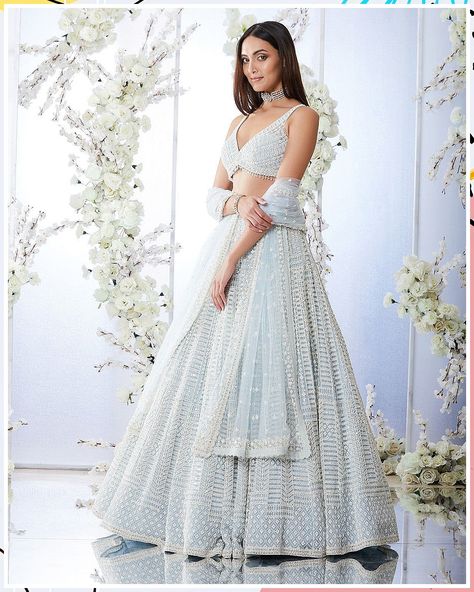 Wedding Outfits - The Smartest and Fastest Method to Buy What You Need is From Here - Click to visit TODAY! Pearl Lehenga, भारतीय दुल्हन संबंधी, डिजाइनर कपड़े, Seema Gujral, Engagement Lehenga, Simple Lehenga, Wedding Lehenga Designs, Indian Outfits Lehenga, Lehenga Designs Simple