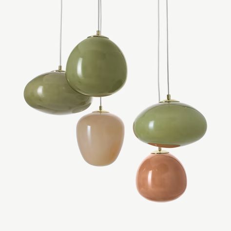 Designer Ceiling Lights | Pendant & Flush Ceiling Lights | MADE.com Stair Lights, Colored Lights, Cluster Pendant Lighting, Cluster Lights, Bathroom Pendant, Stair Lighting, Ceiling Light Design, Kitchen Accessories Decor, Bathroom Pendant Lighting