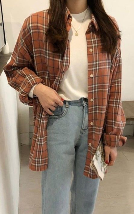 Box Shirt Outfit Women, Plaid Polo Outfit Women, Checkered Polo Outfit Women, Check Shirt Outfit Women Casual, Checkered Shirt Outfit Women, Polo Outfit Women's, Check Shirt Outfit Women, Gingham Shirt Outfit, Pattern Shirt Outfit