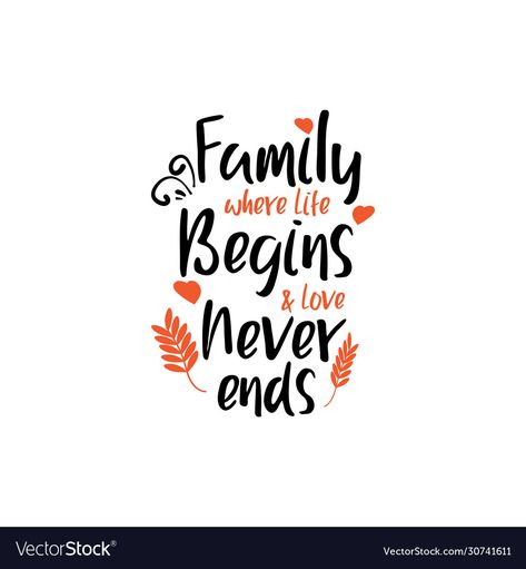 Family Asthetic Quote, Family Slogans Quotes, Family Love Aesthetic Quotes, Family Picture Quotes Happiness, Family Where Life Begins Love Never Ends, Happy Family Quotes Short, Family Font Words, Cute Family Quotes Short, Family Profile Picture