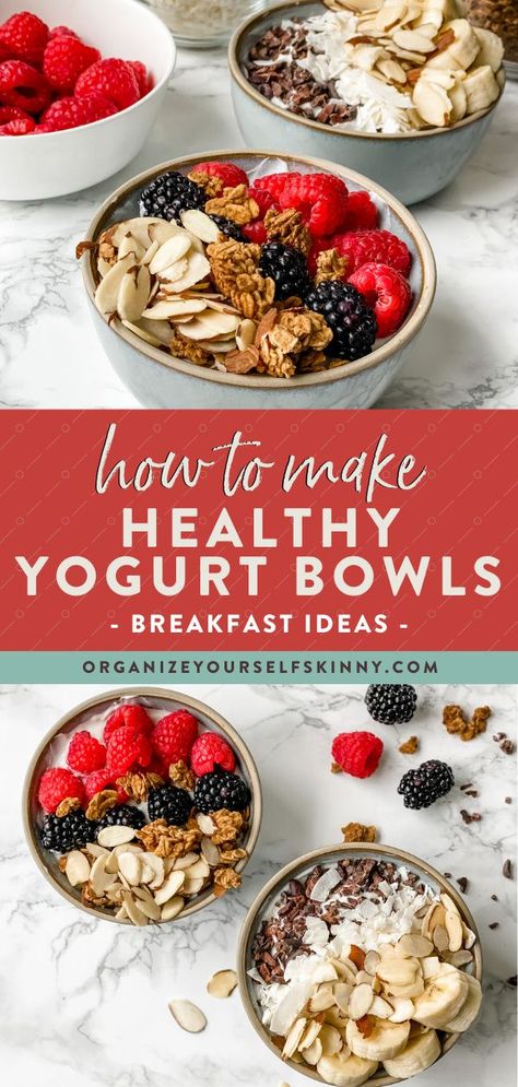 Healthy Yogurt Bowls, Yogurt Bowl Recipe, Berry Granola, Yogurt Recipes Healthy, 20 Pounds In A Month, Yogurt Breakfast Bowl, Bowls Healthy, Yogurt Bowls, Breakfast Bowls Recipe