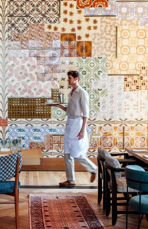 Kelly Wearstler Online Store: Kelly Wearstler Interior Design Kelly Wearstler Interiors, Mural Kitchen, Hotel Indigo, Create A Signature, Mediterranean Blue, Portuguese Tiles, House Accessories, Southern Hospitality, Rich Color Palette