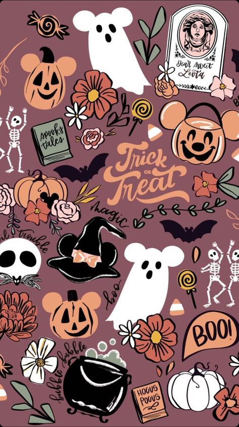 Helloween Wallpaper, Halloween Wallpaper Iphone Backgrounds, Halloween Wallpaper Backgrounds, Halloween Wallpaper Cute, Girl Wallpapers, Girly Wallpapers, Disney Background, Cute Fall Wallpaper, Wallpaper Halloween