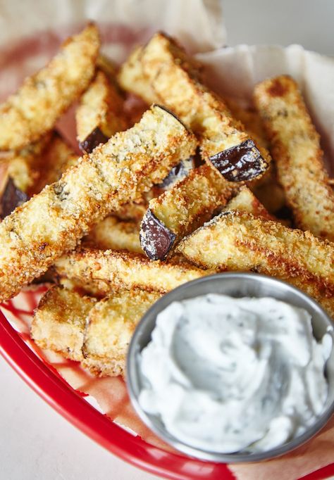 How To Bake Eggplant Fries | Kitchn Baked Eggplant Fries, Oven Baked Eggplant, Baked Eggplant Recipes, Ways To Cook Eggplant, Best Eggplant Recipe, Eggplant Fries, Eggplant Recipes Easy, Egg Plant, Eggplant Dishes