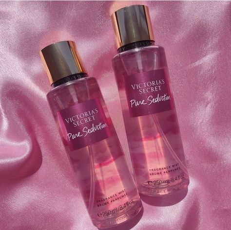 Pure Seduction by Victoria's Secret. Fragrant notes include combination of melon, plum and freesia makes you feel utterly irresistible and seductive.⁠ ⁠ #scentsbooth⁠ #love⁠ #sexywoman⁠ #blackgirlluxury⁠ #scentofawoman⁠ #southafricanfashion⁠ #fragrancelover⁠ #perfumelover Latina Room, Pink Perfume Victoria Secret, Hygiene Aesthetic, Victoria's Secret Pure Seduction, Pure Seduction, Victoria Secret Fragrances, Bath And Body Works Perfume, Victoria Secret Perfume, Celebrity Perfume