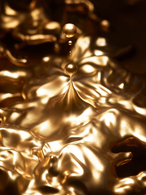 Gold Aesthetic, Gold Wallpaper, Liquid Gold, Yellow Aesthetic, Color Textures, Color Inspiration, Mood Board, Close Up, Gold Color