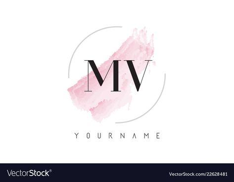 Mb Logo, Planner Logo Design, V Logo Design, N Logo Design, Pink Brush, Watercolor Lettering, Name Wallpaper, Dont Touch My Phone Wallpapers, Boutique Logo