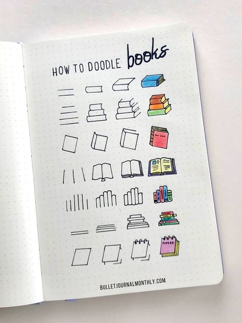 How To Draw A Book For Beginners - Bullet Journal Monthly 47F Bullet Journal Reading Log, Draw A Book, Book Journal Layout, Reading Journal Spreads, Reading Bujo, Monthly Bullet Journal Layout, Journal Reading Log, Book Bujo, Book Doodles