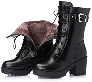 Women Winter Boots, Ankle Boots Winter, W Shoes, Boots Ideas, Boots Thick, Western Style Boots, Winter Heels, Boots Tall, Mid Boots