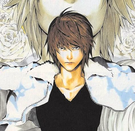 Light And Misa, Takeshi Obata, Yagami Light, Pfp Material, Light Icon, L Lawliet, Light Yagami, Potato Chip, A Potato