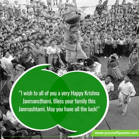 Janmashtami is a festival celebrated in praise of the birth of the divine Lord Krishna. According to Hindu mythological and sacred sources, Janmashtam... , Best Quotes About On Happy Janmashtami , https://www.yourselfquotes.com/happy-janmashtami-wishes-quotes/ Happy Janmashtami Wishes, About Krishna, Janmashtami Wishes, The Best Motivational Quotes, Happy Janmashtami, Reasons To Be Happy, Special Prayers, Wish Quotes, Foster Parenting