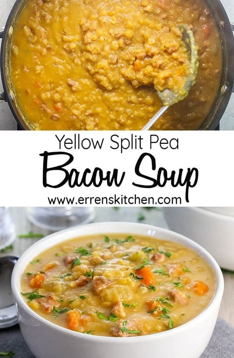 Yellow Split Pea Recipe, Split Pea Recipes, Yellow Split Pea, Yellow Split Pea Soup, Appetizer Wraps, Pea Soup Recipe, Split Pea Soup Recipe, Yellow Split Peas, Pea And Ham Soup