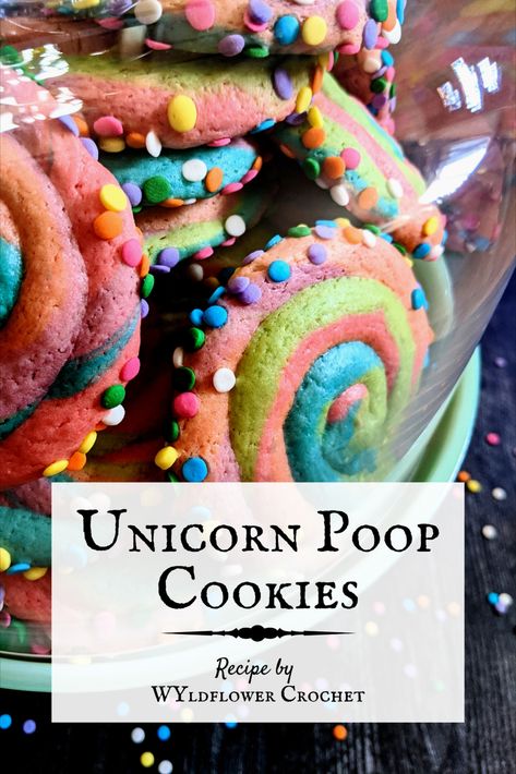 Unicorn Poop Cookies, Colorful Cookies, Sour Cream Cookies, Sour Cream Sugar Cookies, Unicorn Poop, Tried And True Recipes, Sugar Cookies Recipe, Sandwich Cookies, Cream And Sugar