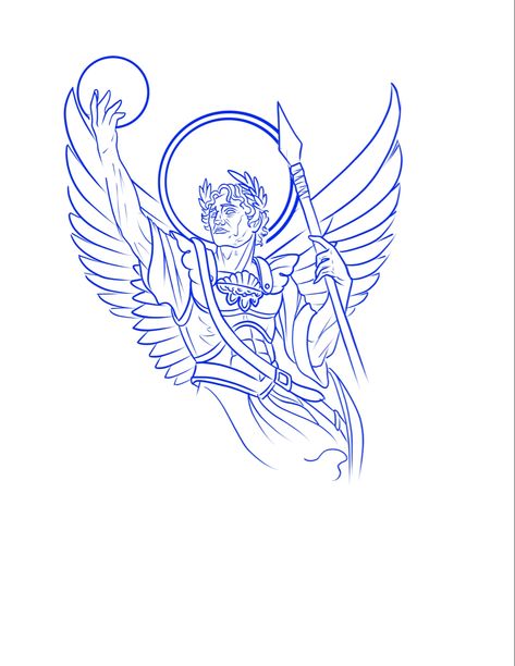 Greek Stencil Tattoo, Statue Tattoo Stencil, Greek God Tattoo Stencil, Greek God Patchwork Tattoo, Greek Tattoo Design, Greek God Angel Tattoo, Greek Drawing, Greek God Tattoo, Greek Mythology Tattoos