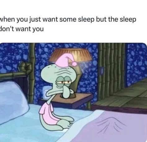 Tweet Funny, Wake Up Refreshed, Spongebob Funny, Spongebob Memes, Sleep Aid, Relatable Post Funny, Mood Humor, Funniest Memes, Cute Memes