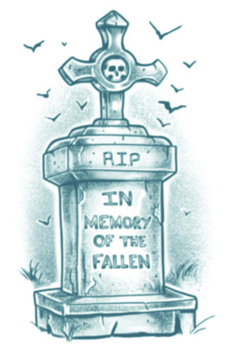 Tombstone Tattoo, Graveyard Tattoo, Halloween Flash, Biker Tattoos, Sketch Tattoo Design, Memorial Tattoo, Unique Drawings, Memorial Tattoos, Sons Of Anarchy