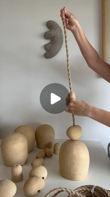 How To Make A Ceramic Lamp, Air Dry Clay Lamp, Ceramics Lamp, Diy Hanging Lamp, Ceramic Light Fixture, Ceramic Lighting, Pottery Lighting, Diy Lamps, Ceramic Lamps