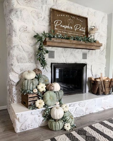 Fall Fireplace Decor, Fall Mantle Decor, Fall Fireplace, Fireplace Mantle Decor, Fall Mantle, Fireplace Mantel Decor, Cozy Fall Decor, Fall Decor Inspiration, Fall Thanksgiving Decor