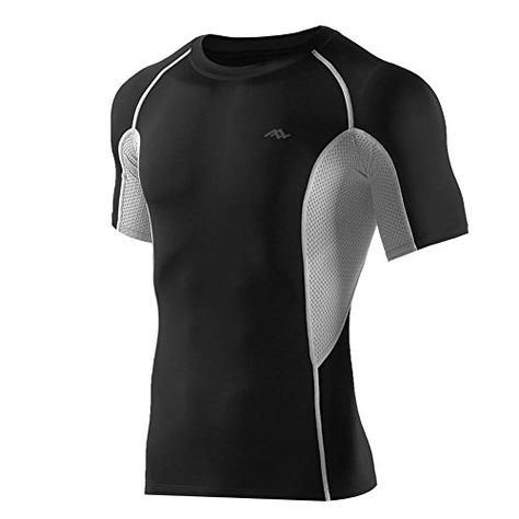 Compression Shirt, Lightweight Shorts, Running Workouts, Gym Men, Men Short Sleeve, Women Long Sleeve, Workout Clothes, Black And Grey, Collar Styles