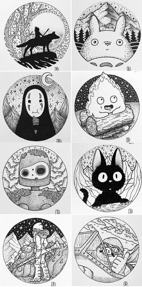 Tatuaje Studio Ghibli, Art Studio Ghibli, Studio Ghibli Tattoo, Paint Pottery, Ghibli Tattoo, Men Tattoos, Cat Tattoos, Ghibli Artwork, Diy Tattoo