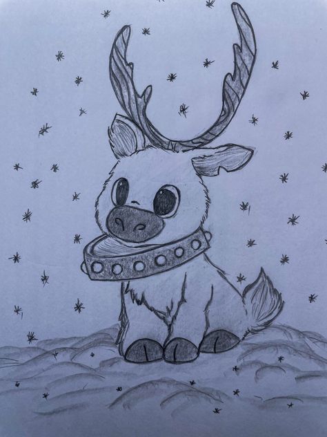 How To Draw Reindeer, Draw Reindeer, Draw A Deer, Reindeer Drawing, A Deer, So Funny, Learn How To Draw, Drawing Sketch, Reindeer