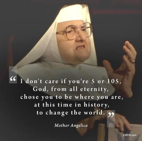 Mother Angelica Mother Angelica, Funny Quotes Love, Catholic Memes, Saint Quotes Catholic, Trusting God, Saint Quotes, Divine Mercy, Catholic Quotes, Holy Mary