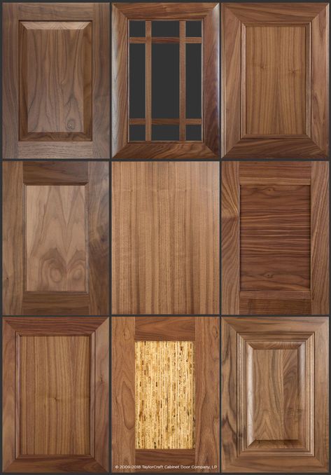 Traditional Style Cabinets, Door For Toilet Room, Flat Wood Cabinets, Walnut Wood Cabinets, Rustic Walnut Kitchen Cabinets, Walnut Shaker Kitchen Cabinets, Black Walnut Cabinets, Walnut Cabinets White Countertops, Wood Cupboards Kitchen