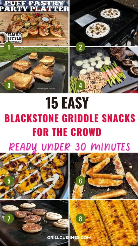 Discover Blackstone Griddle snacks perfect for feeding a crowd! From crispy appetizers to savory finger foods, these easy-to-make recipes will delight your guests at any gathering. Griddle Appetizers, Appetizer For Party, Horderves Appetizers, Griddle Cooking Recipes, Grilled Appetizers, Teriyaki Chicken Skewers, Blackstone Recipes Blackstone For A Crowd, Griddle Appetizers, Blackstone Recipes For A Crowd, Recipes For Crowd, Party Horderves, Crispy Appetizers, Griddle Recipes Blackstone Griddle Appetizer Recipes, Black Stone For A Crowd, Tailgate Griddle Recipes, Griddle Tailgate Food, Blackstone Game Day Food, Tailgate Food On Blackstone, Tailgate Blackstone Recipes, Appetizers On The Blackstone, Blackstone Griddle Tailgate Recipes