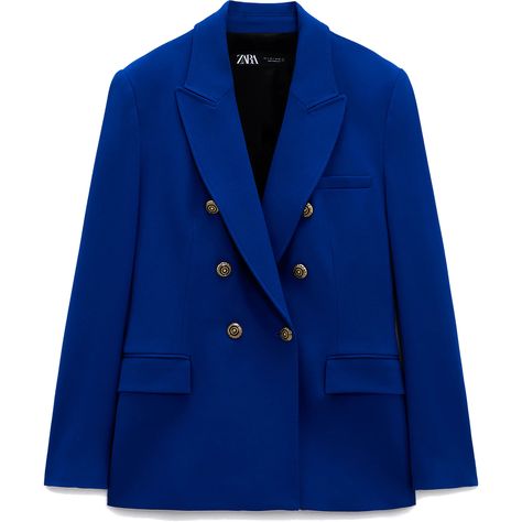 Zara Cobalt Tailored Double-Breasted Blazer as seen on Kate Middleton, The Duchess of Cambridge Royal Blue Blazer Outfit, Blue Blazer Outfits For Women, Blue Blazer Outfit, Princess Kate Style, Royal Blue Blazers, Royal Closet, Blue Pleated Skirt, Blazer Bleu, Blazer Outfits For Women