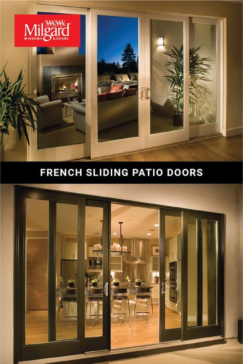 Deck Off Sliding Glass Door, 4 Panel Sliding Doors Exterior Patio, Milgard Sliding Doors, Sliding Glass Door Outdoor, Types Of Sliding Glass Doors, Glass Sunroom Ideas Sliding Doors, Sliding Glass Doors With Screens, Sunroom Sliding Glass Doors, Collapsible Patio Doors