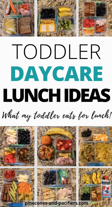 Toddler Daycare Lunch, Daycare Lunch Ideas, Easy Toddler Lunches, Daycare Meals, Toddler Daycare, Preschool Lunch, Easy Toddler Meals, Picky Toddler, Toddler Lunches