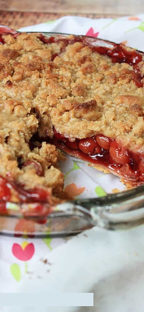 Cherry Crumb Pie, Crumb Pie, Homemade Cherry Pies, Cherry Pies, Cherry Pie Recipe, Canning Cherry Pie Filling, Family Desserts, Canned Cherries, Cherry Crush