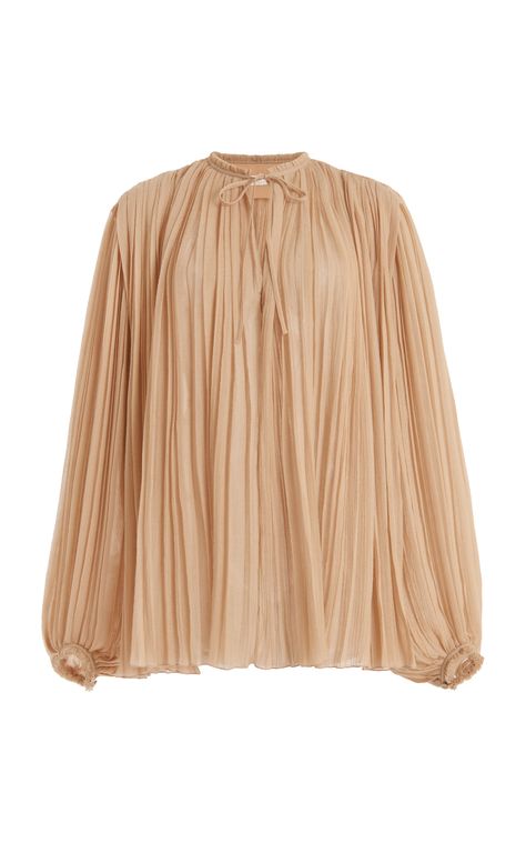 Wool Gauze Blouse by CHLOÉ for Preorder on Moda Operandi Chloe Blouse, Gauze Blouse, Chloe Fashion, Clothing Png, Chloe Clothing, Long Sleeve Turtleneck, Iconic Women, Women In History, Linen Clothes