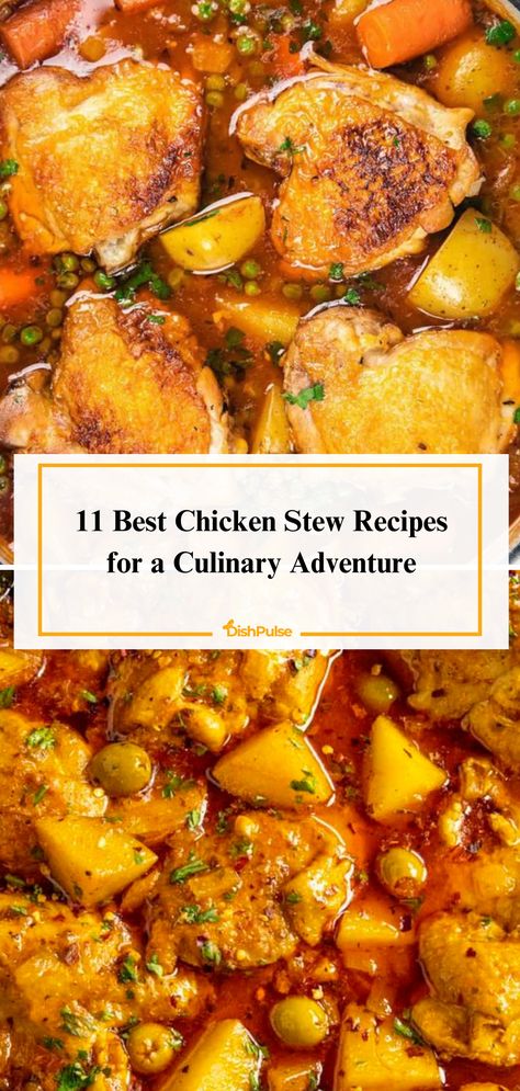 Embark on a culinary adventure with these 11 Best Chicken Stew Recipes! From hearty classics to exotic twists, there's a flavor for every palate. 🍲✨ 


#DishPulse #ChickenStewDelight #ComfortFood #OnePotWonder #RecipeInspiration #FoodieFaves #HomeCooking Best Chicken Stew Recipe, Stewed Chicken Recipes, Chicken Stew Recipe Easy, Stew Recipes Stove Top, Best Chicken Stew, Chicken Stews, Easy Chicken Stew, Creamy Chicken Stew, Slow Cooker Chicken Stew