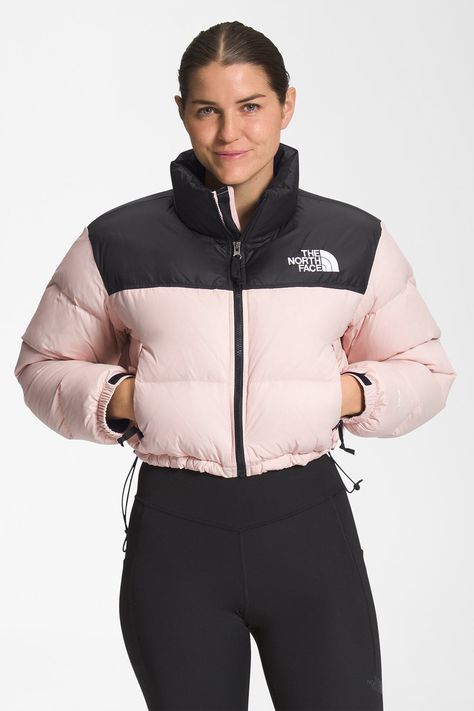 North Face Nuptse Short Jacket, The North Face Nuptse 1996, Northface Nuptse, Nuptse Short Jacket, 1996 Nuptse Jacket, Pink North Face Jacket, Pink Puffer Jacket, Ladies Short Jackets, North Face Nuptse