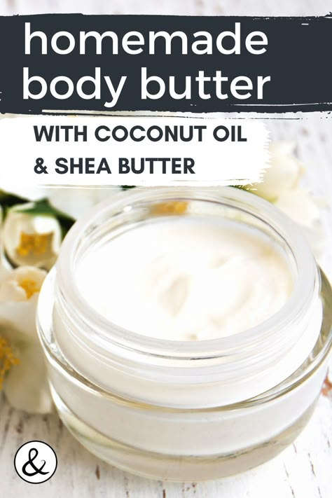 Coconut Oil Body Butter, Coconut Oil Body, Homemade Body Butter, Lotion Recipe, Diy Body Butter, Body Butters Recipe, Diy Lotion, Coconut Oil Uses, Homemade Lotion