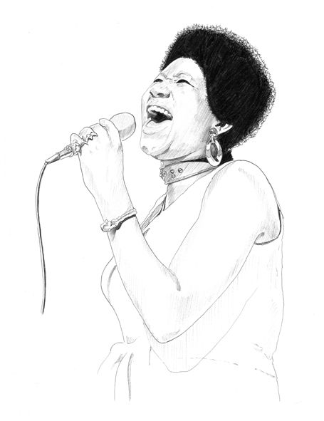 Sketches Bocetos by Martin Echeverria, via Behance Aretha Franklin Tattoo, A Level Textiles, Drum Sheet Music, Smokey Robinson, Soul Singers, Wax Museum, Portrait Drawings, Special Pictures, Aretha Franklin