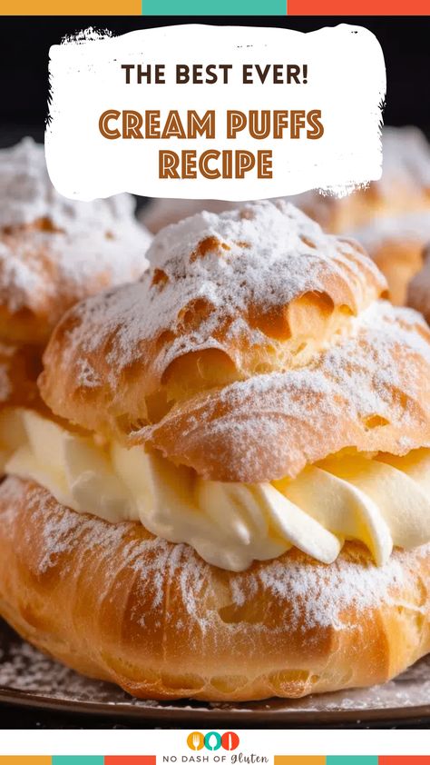 Vegan Cream Puffs, Cream Puffs Recipe Easy, Parisian Patisserie, Cream Puffs Recipe, Cream Puffs Easy, Cream Puff Filling, Cream Puff Cakes, Cream Filling Recipe, Doughnut Recipe Easy