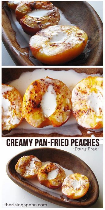 Whole Peach Dessert, Fried Peaches, Cinnamon Honey, Peach Recipe, Monkey Bread, Köstliche Desserts, Paleo Dessert, Raw Honey, Fruit Recipes