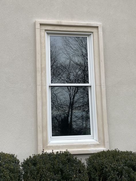 External Window Trim, Window Moulding Ideas Exterior, Conservatory Transformation, Exterior Window Frame, Exterior Window Molding, Window Moldings, Window Trim Styles, Luxury Powder Room, Wooden Window Design