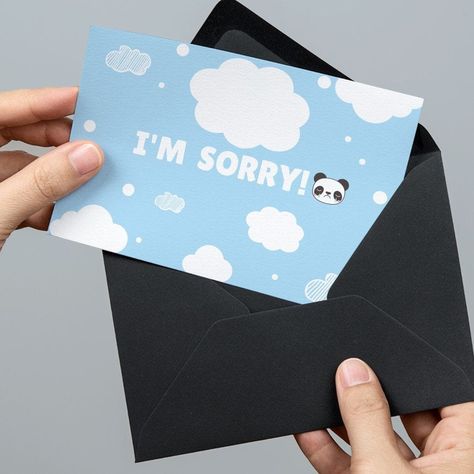 Sorry Cards Handmade, Sorry Card Ideas, Sorry Letter, Sorry Sticker, Im Sorry Gifts, Sorry Card, Apology Cards, Im Sorry Cards, Apology Gifts