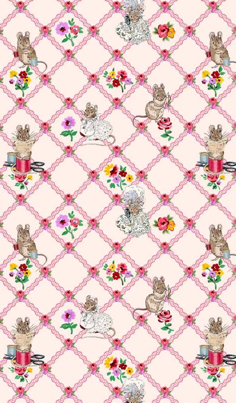 Behind the Designs: Cath Kidston X Peter Rabbit | Cath Kidston Peter Rabbit Clothes, Cath Kidston Patterns, Peter Rabbit Story, Cath Kidston Wallpaper, Art Poems, Rabbit Clothes, Peter Rabbit And Friends, Strawberry Girl, Random Vintage