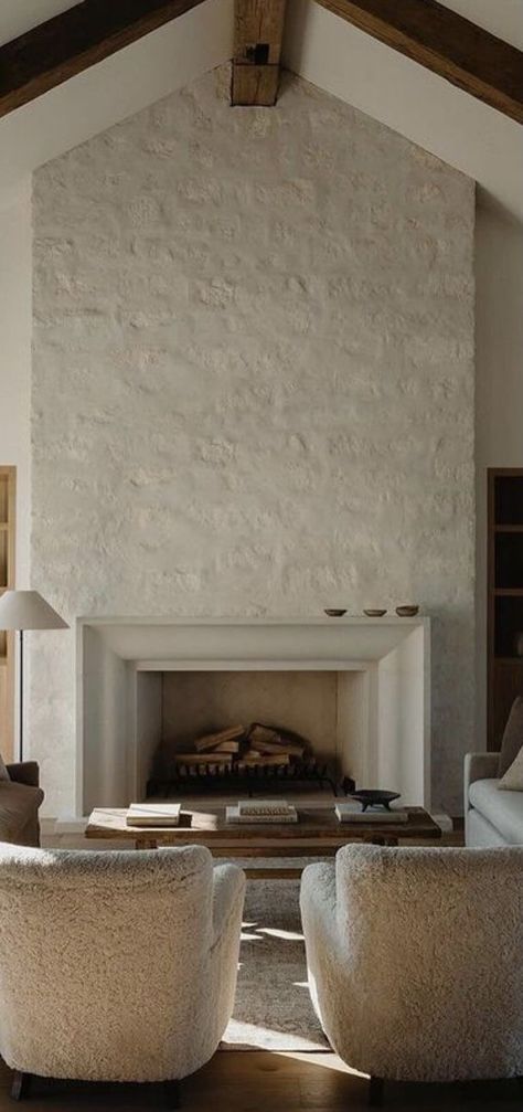 Limewash Plaster Fireplace, Frame Over Fireplace, Big Fireplace, Mantel Styling, Dreamy Living Room, Concrete Effect Paint, Living Room Fireplace, Casa Country, Fireplace Remodel