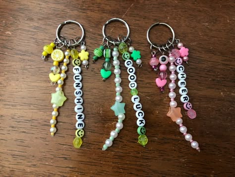 #kandi #kandikid #beads #beadedkeychain #keychain #bear #carebears #funshine #cheer #goodluck #funshinebear #cheerbear #goodluckbear Kandi Core, Cheer Care Bear, Festival Tips, Bracelet Making Ideas, Kandi Cuff Patterns, Diy Kandi Bracelets, Kandi Inspo, Kandi Perler, Pony Bead Crafts