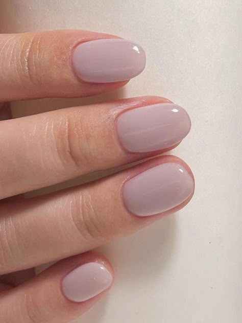 15 Elegant Mauve Nails With a Touch of Korean Flair | The KA Edit Maybe Nail Color, Mauve Wedding Nails For Bride, Fall Mauve Nail Colors, Pale Mauve Nails, Soft Mauve Nails, Dusty Lilac Nails, Neutral Nails Pale Skin, Interview Nails Color, Nude Mauve Nails