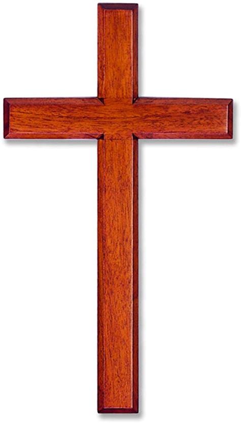 Wall Cross Solid Mahogany Wooden Carved, 6 x 12 Inches, White Box Mexico Wallpaper, Wood Wall Cross, Catholic Altar, Simple Wood Carving, Cross Wallpaper, Wooden Crosses, Hook Necklace, Wall Cross, Cross Art