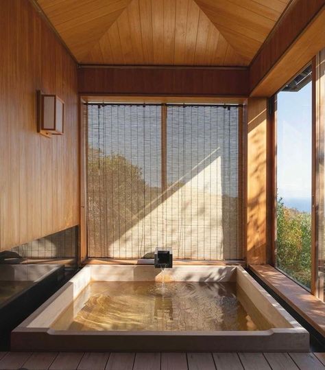 Japanese Bath House, Japanese Bathroom Design, Interior Design Aesthetic, Japanese Bathroom, Design Anthology, Japanese Home Design, Japanese Bath, Japanese Style House, Estate House